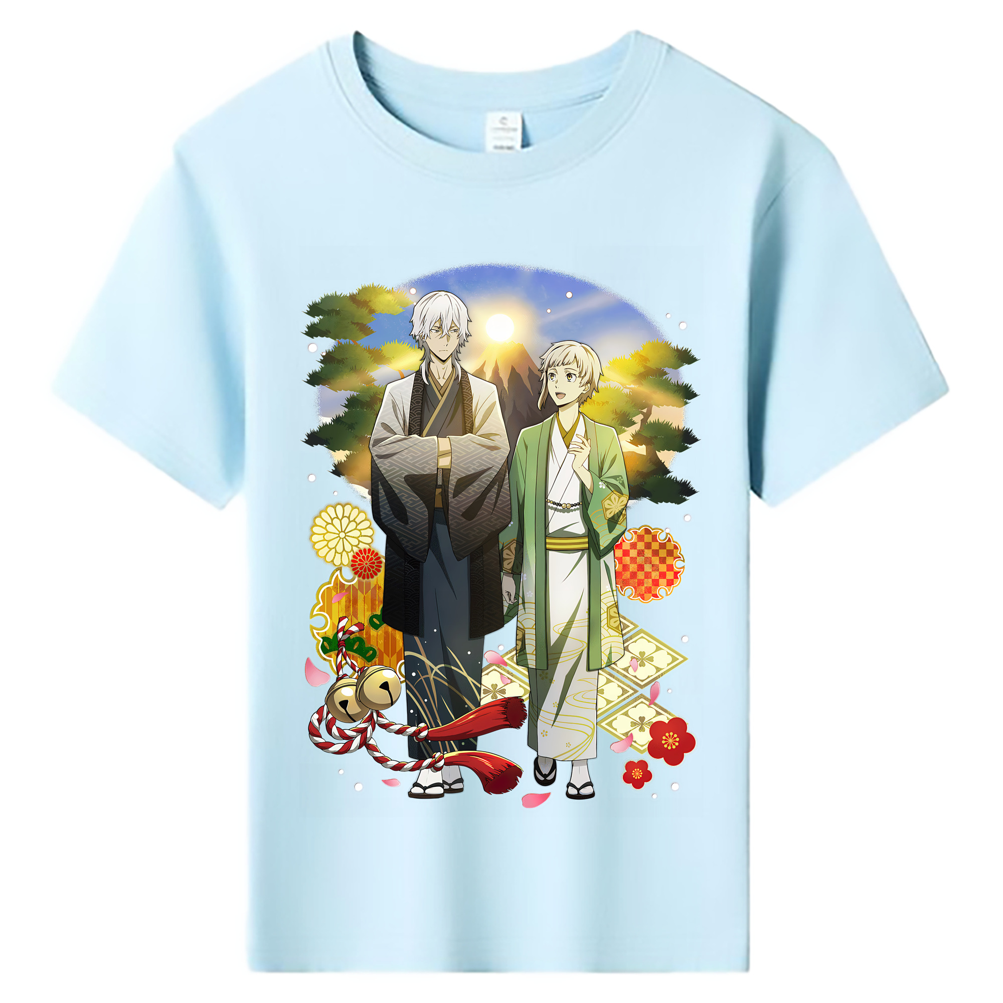 （画像用） 文豪ストレイドッグス Bungo Stray Dogs 綿100％キッズTシャツ（フロントプリント）